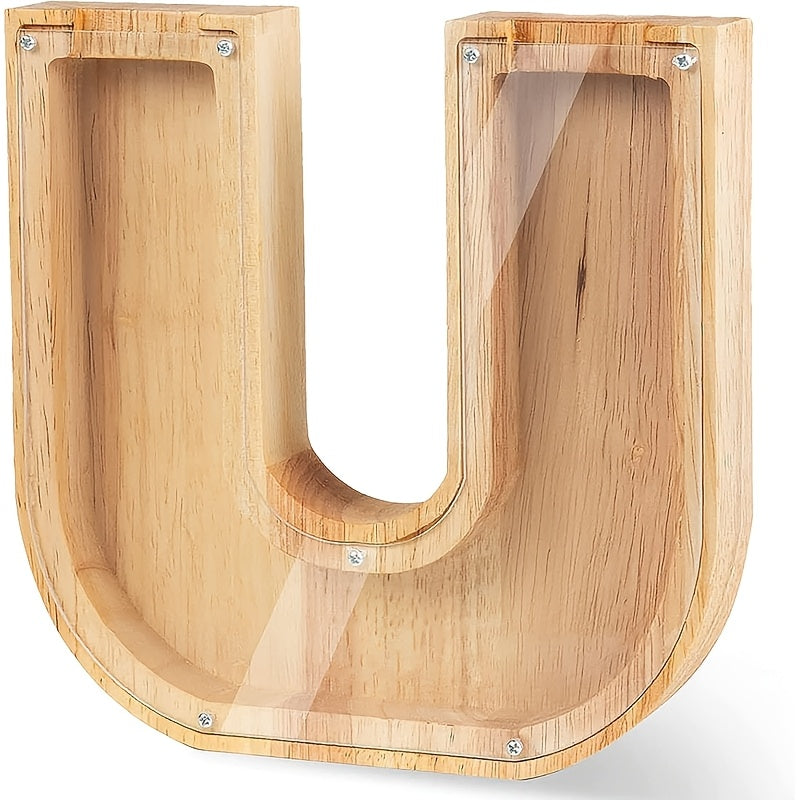 Wooden Letter Piggy Bank