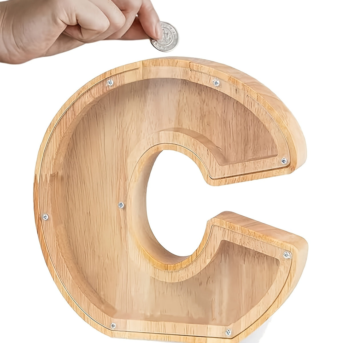 Wooden Letter Piggy Bank