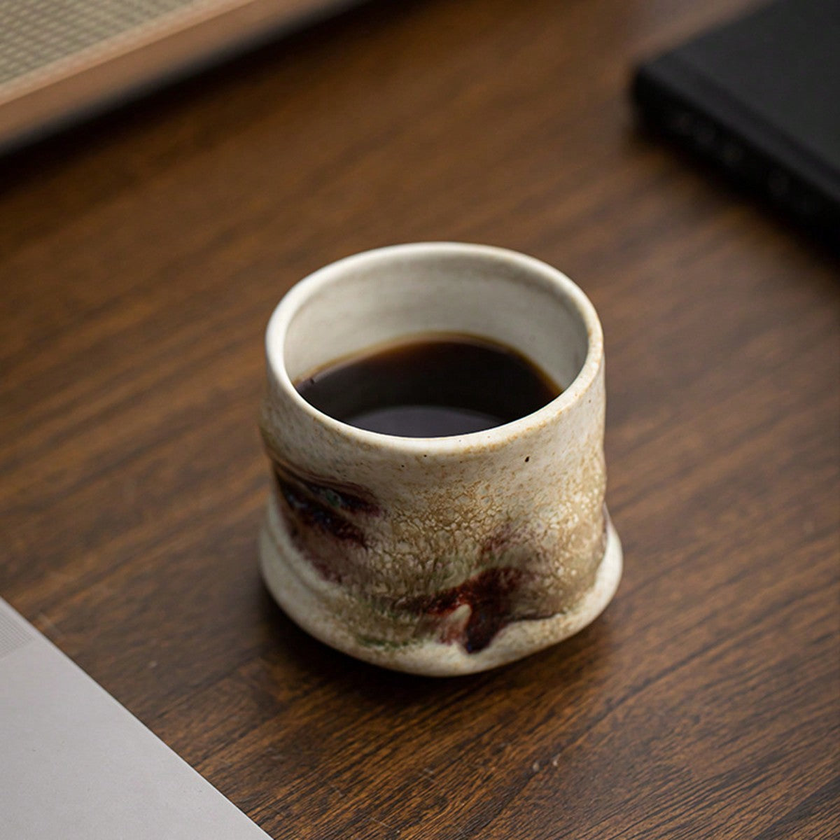 Ceramic Coffee Cup, Kiln-Changed Thick Ceramic Cup, High-End Sophisticated Mug, Luxurious High-Grade Sense, Retro Creative Personal Use Single Cup Back To School