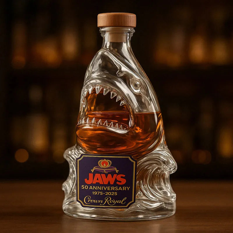 JAWS 50th Anniversary Whiskey Bottle