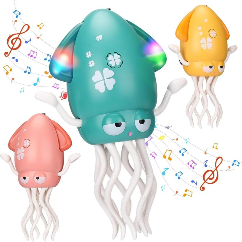 Electric Dancing Octopus Toy with LED Lights and Music