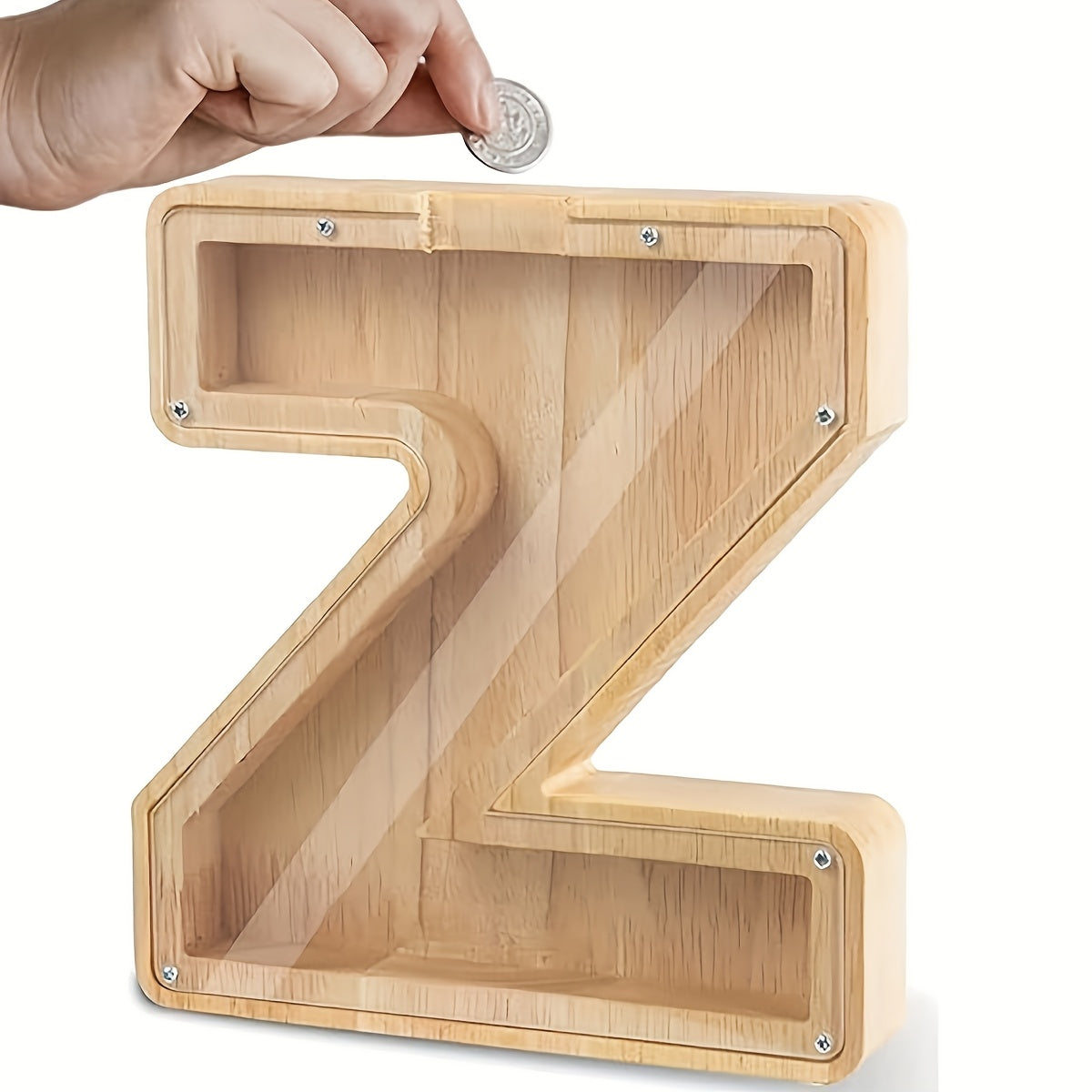 Wooden Letter Piggy Bank