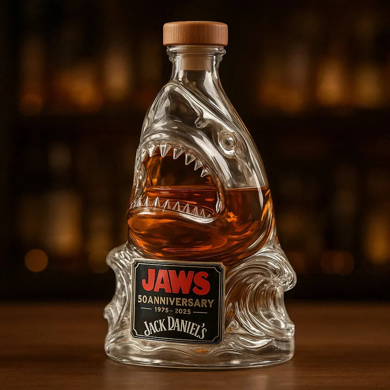 JAWS 50th Anniversary Whiskey Bottle