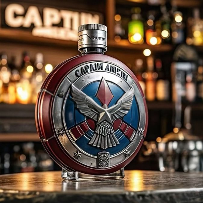 Captain America Whiskey Bottle
