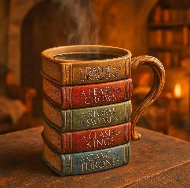 Book Series Coffee Mugs β 3D Unique Library Design, Suitable for Book Lovers