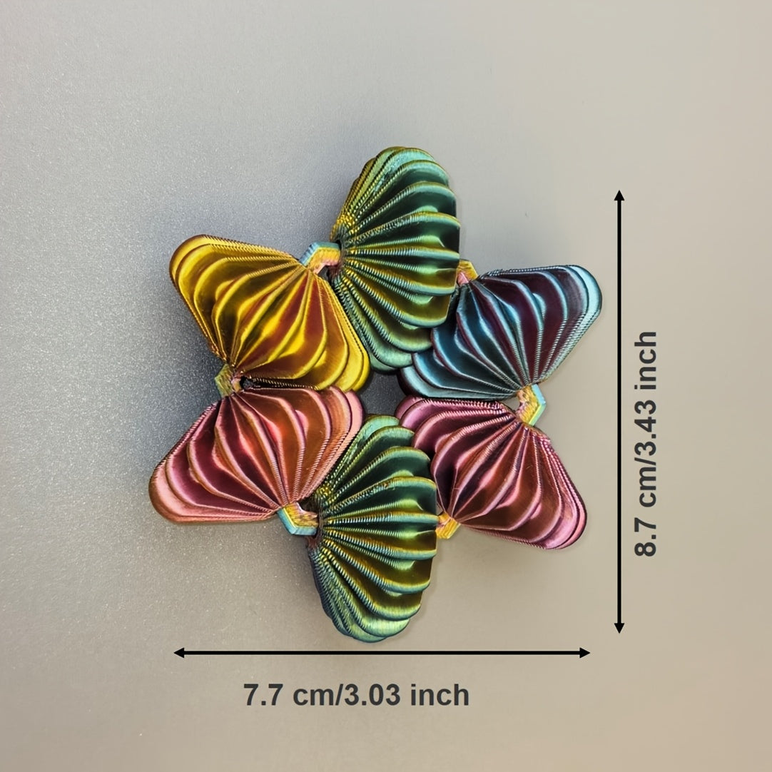Room Decor A Multicolored Gradient Rotating Gear Ring