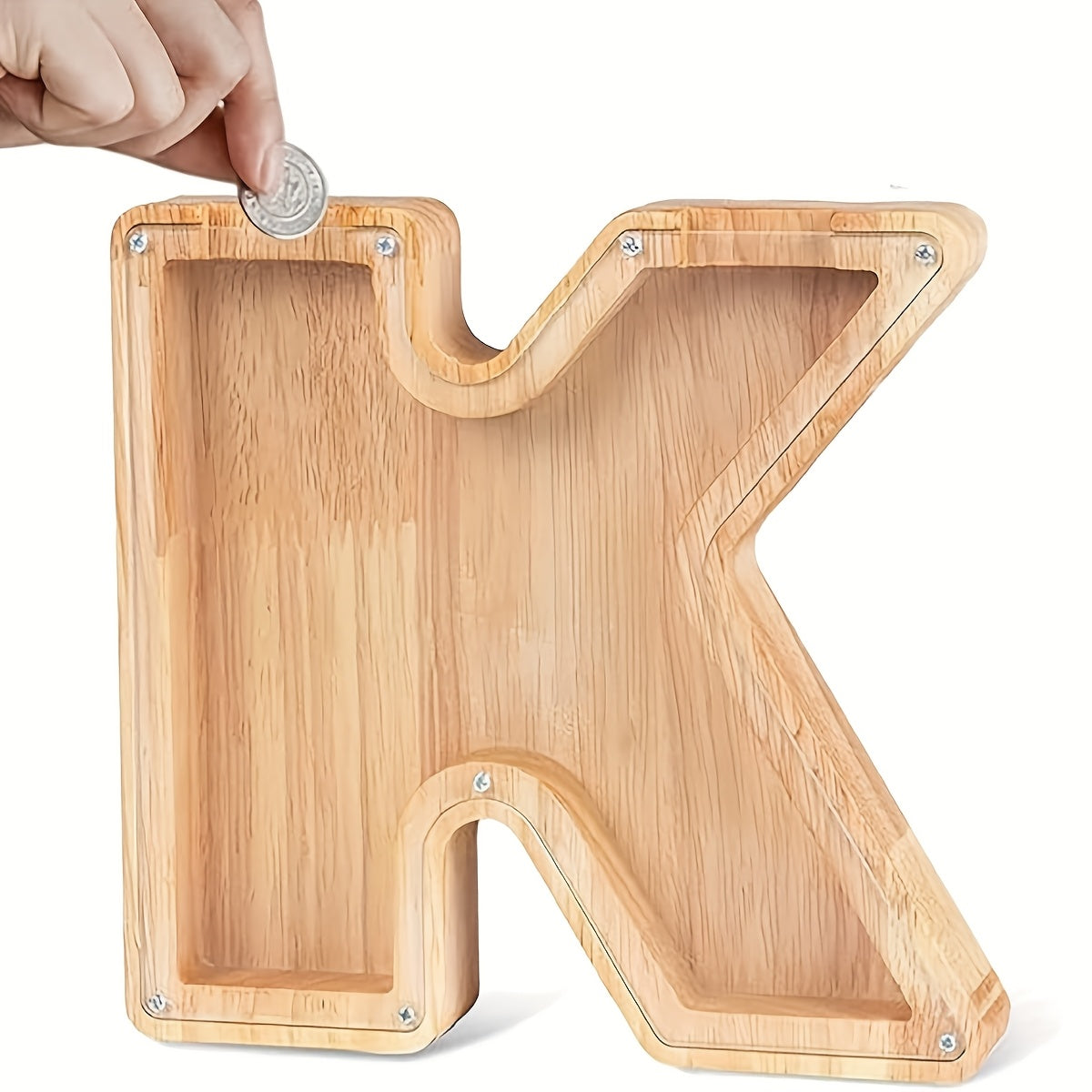 Wooden Letter Piggy Bank