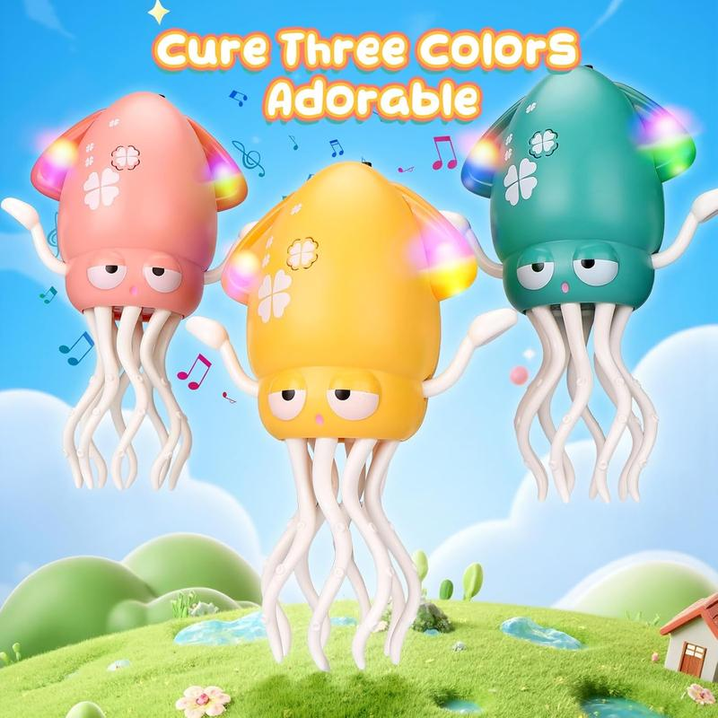 Electric Dancing Octopus Toy with LED Lights and Music