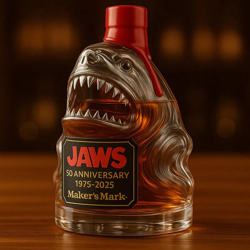 JAWS 50th Anniversary Whiskey Bottle