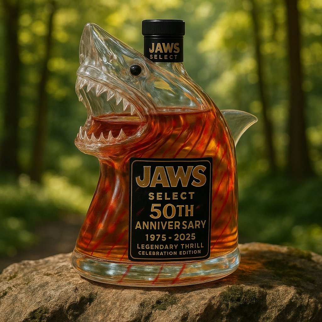 Jaws 50th Anniversary Whiskey Bottle