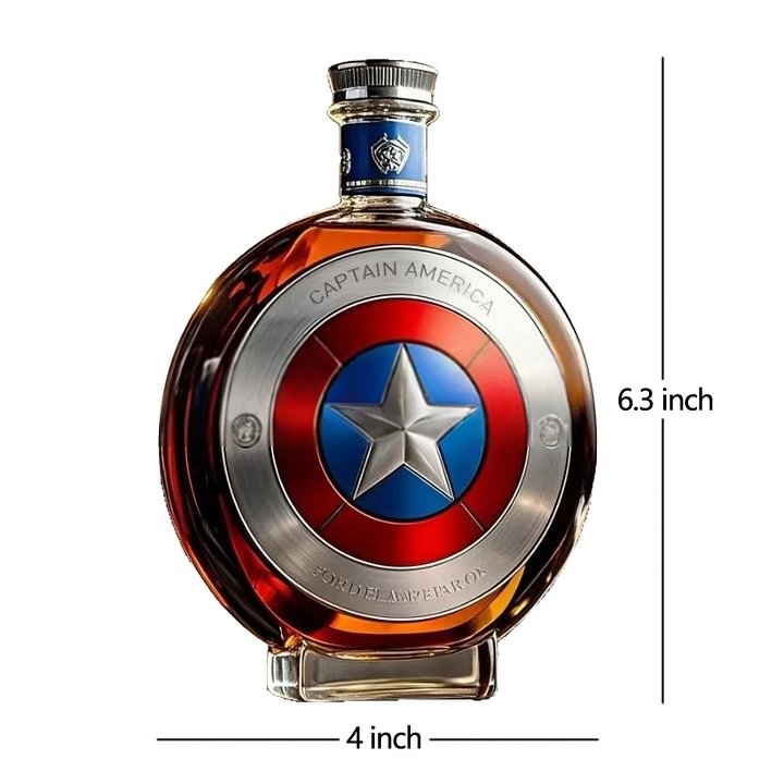 Captain America Whiskey Bottle