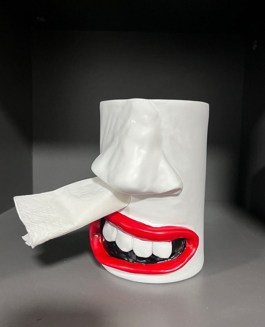 Mouth Nose Tissue Box Dispenser