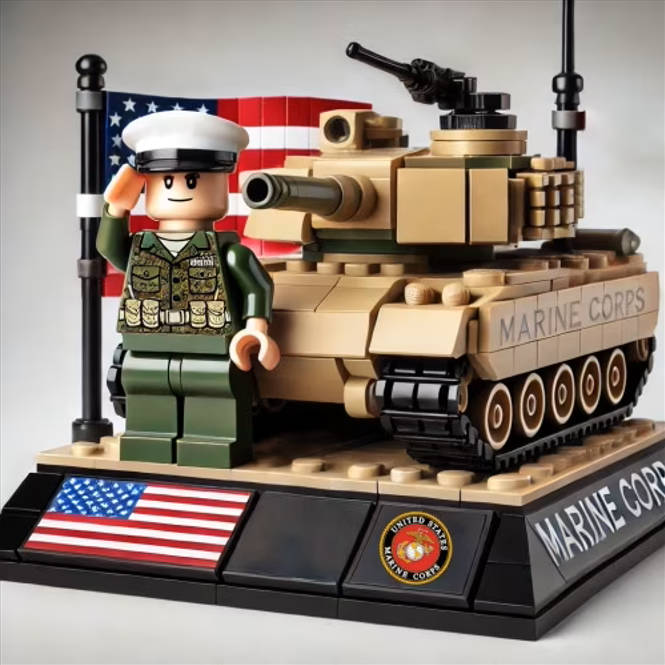 Veteran building blocks educational toys building blocks