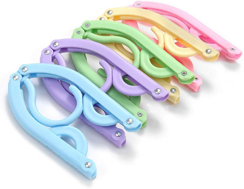10 Pcs Travel Hangers - Cruise Ship Essentials Portable Folding Clothes Hangers
