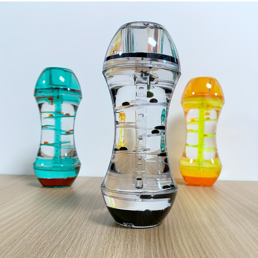 2D Flat, 1pc Creative Colorful Gourd-Shaped Slide Oil Drop Relax Toy