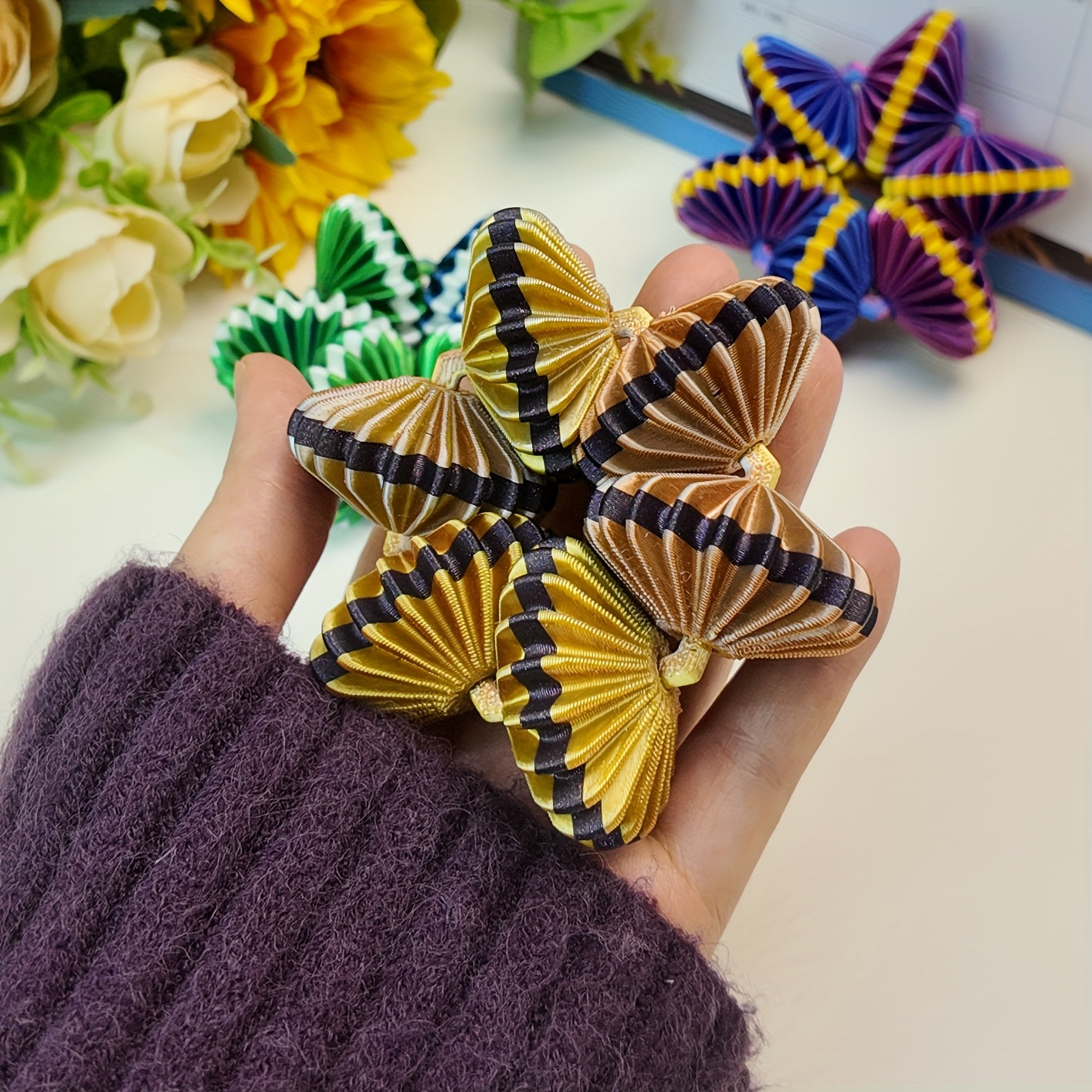 Unique Gear Ring Stress Toy - Infinite Rotation Fidget Spinner