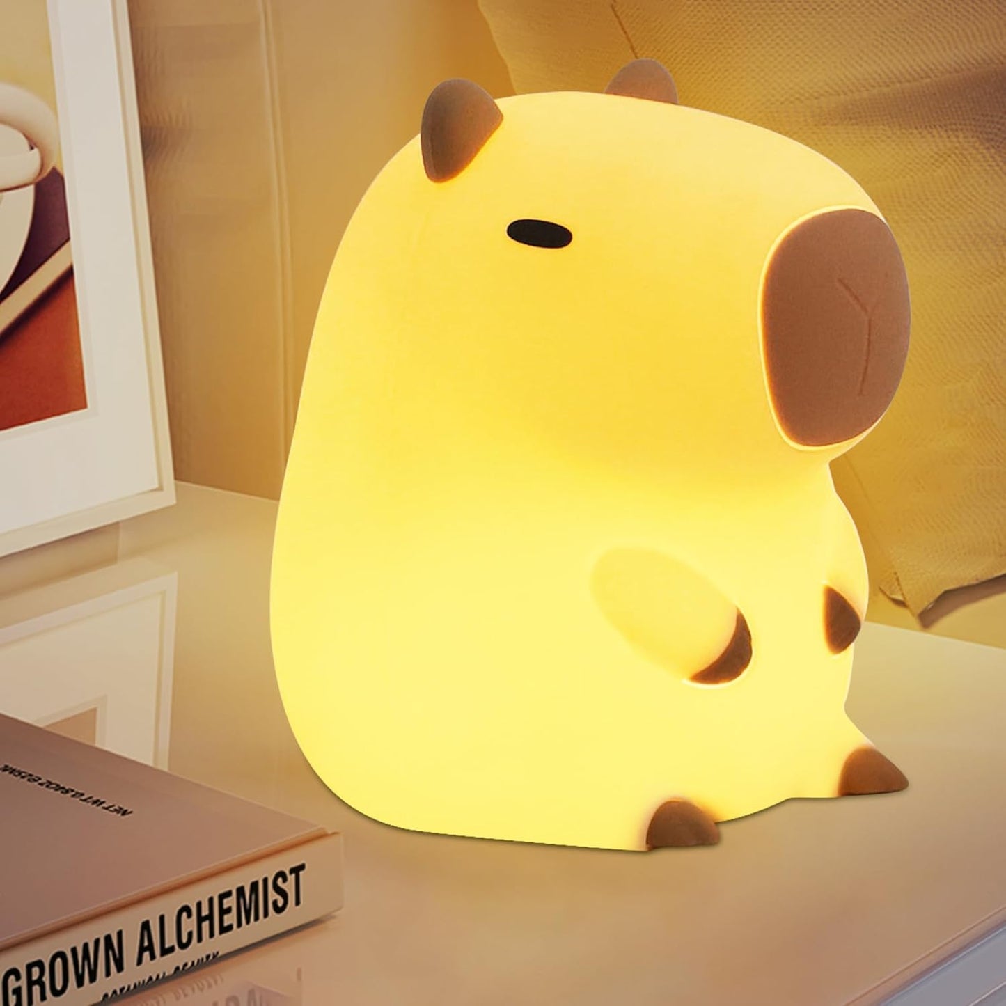 Capybara Night Light - Adorable Silicone Lamp for Kids