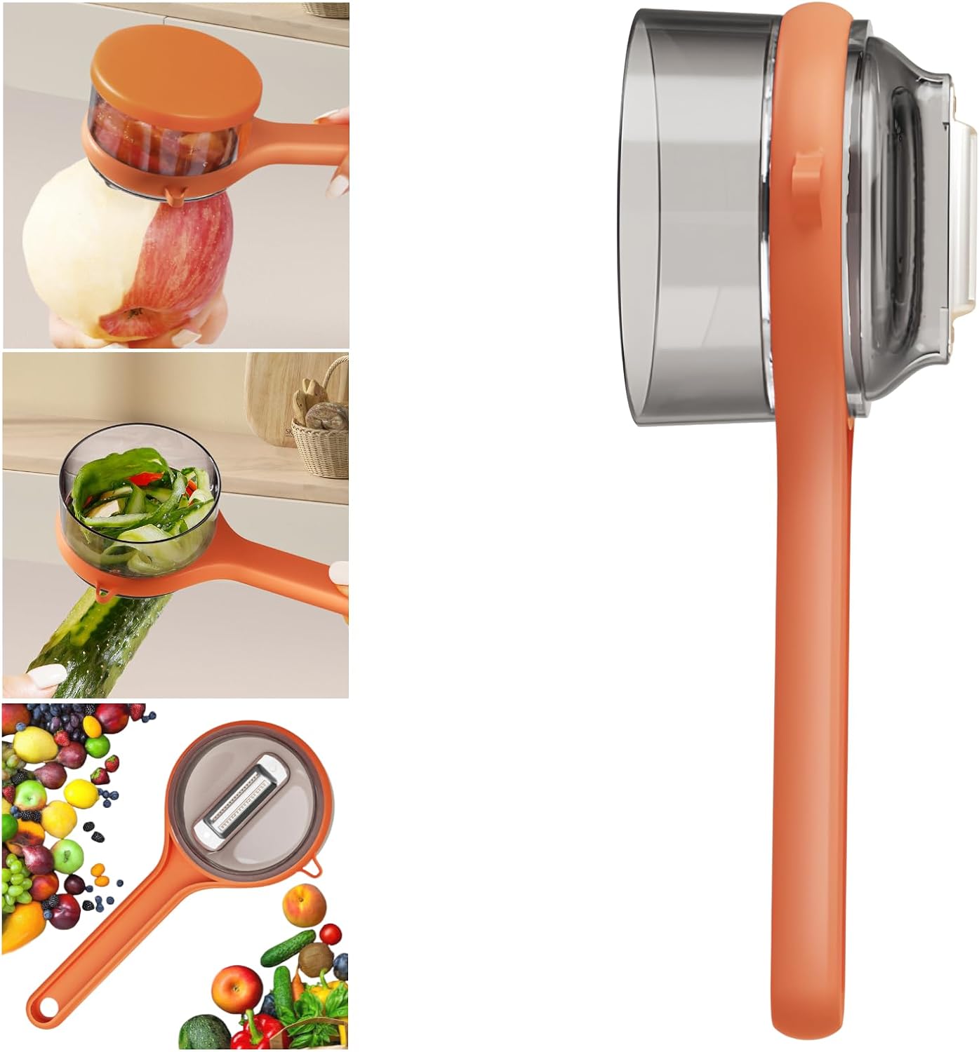 Fruit And Vegetable Peeler With Container