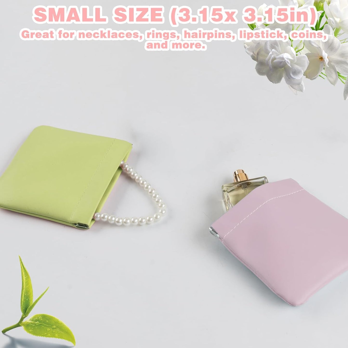 Self-closing Pouches Purse Waterproof Cosmetic Bag