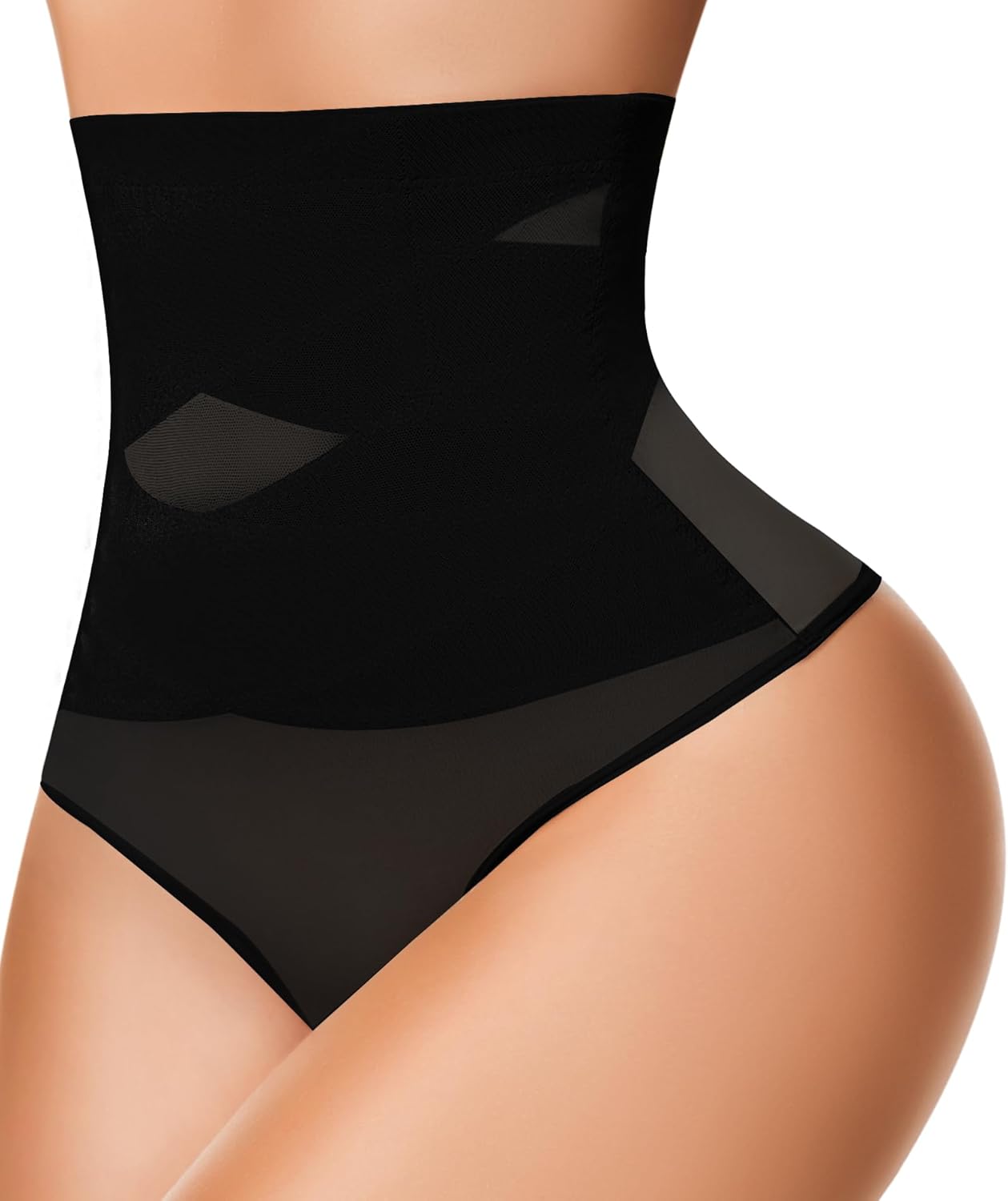 Thong Shapewear Tummy Control Underwear for Women High Waisted Body Shaper Stomach Girdle Panties