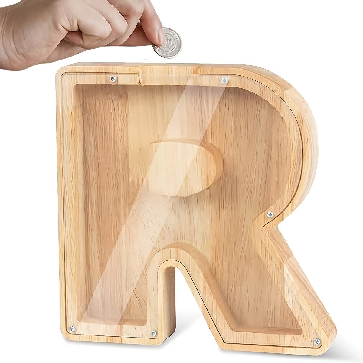 Wooden Letter Piggy Bank