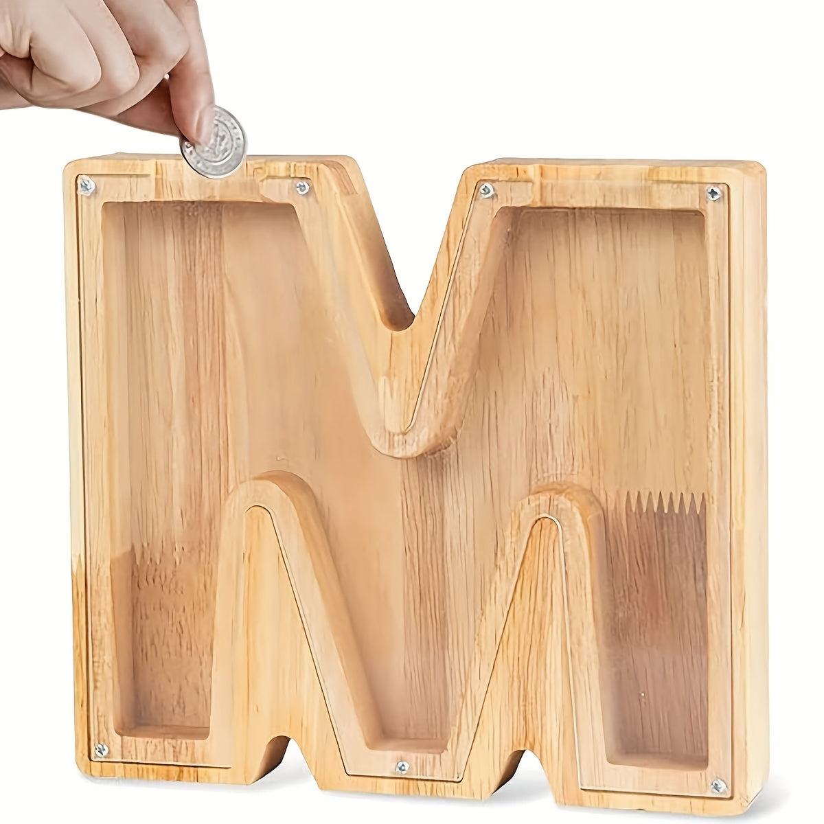 Wooden Letter Piggy Bank