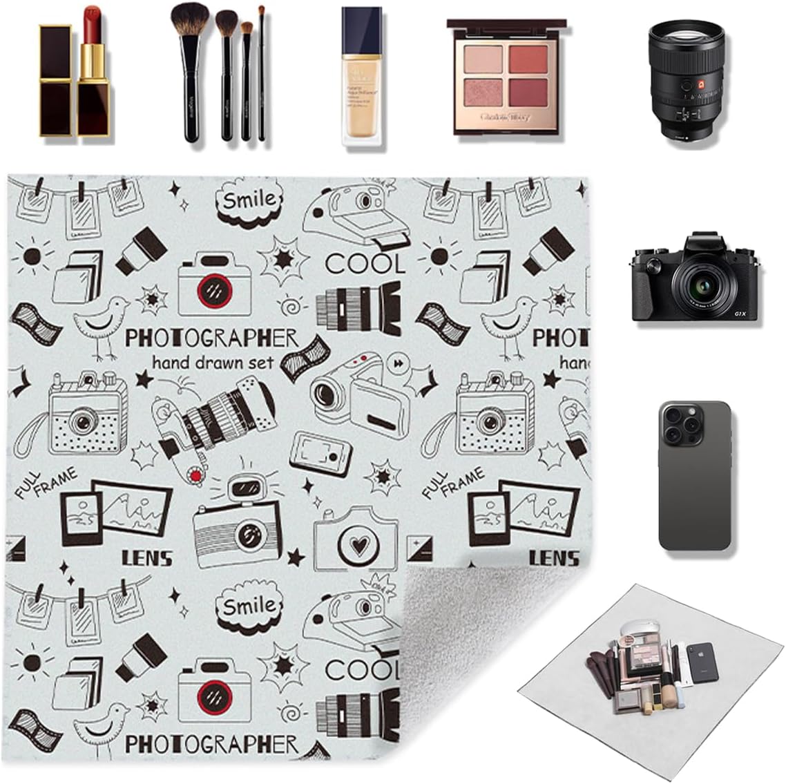 Self-Adhesive Magic Cloth Makeup Bag