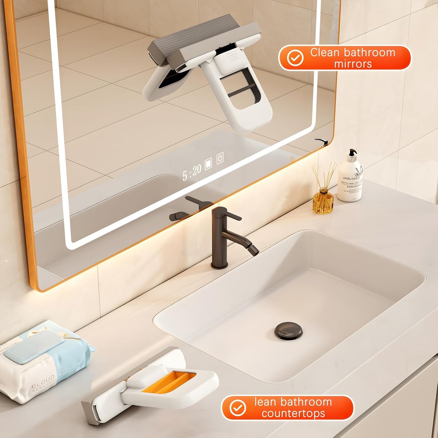 Mini Portable Foldable Desktop Mop