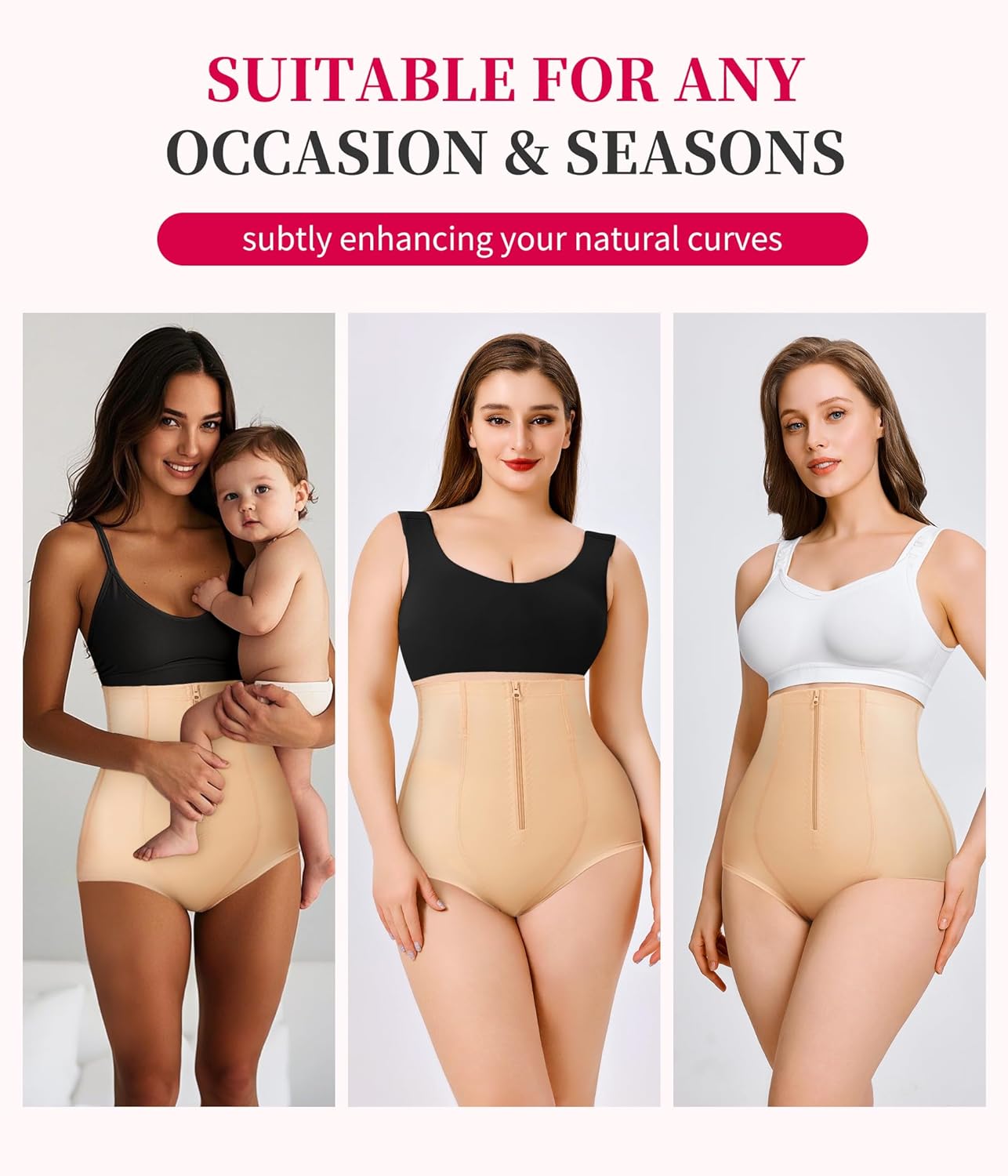 Hi-Waist Tummy Control Slim Smooth Panty Shapewear