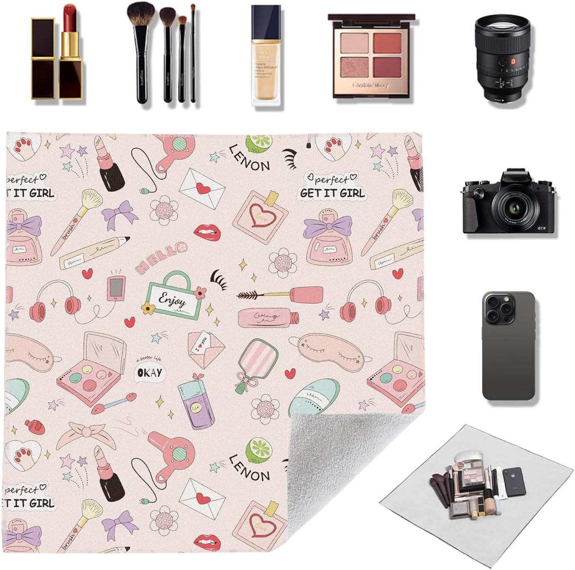 Self-Adhesive Magic Cloth Makeup Bag