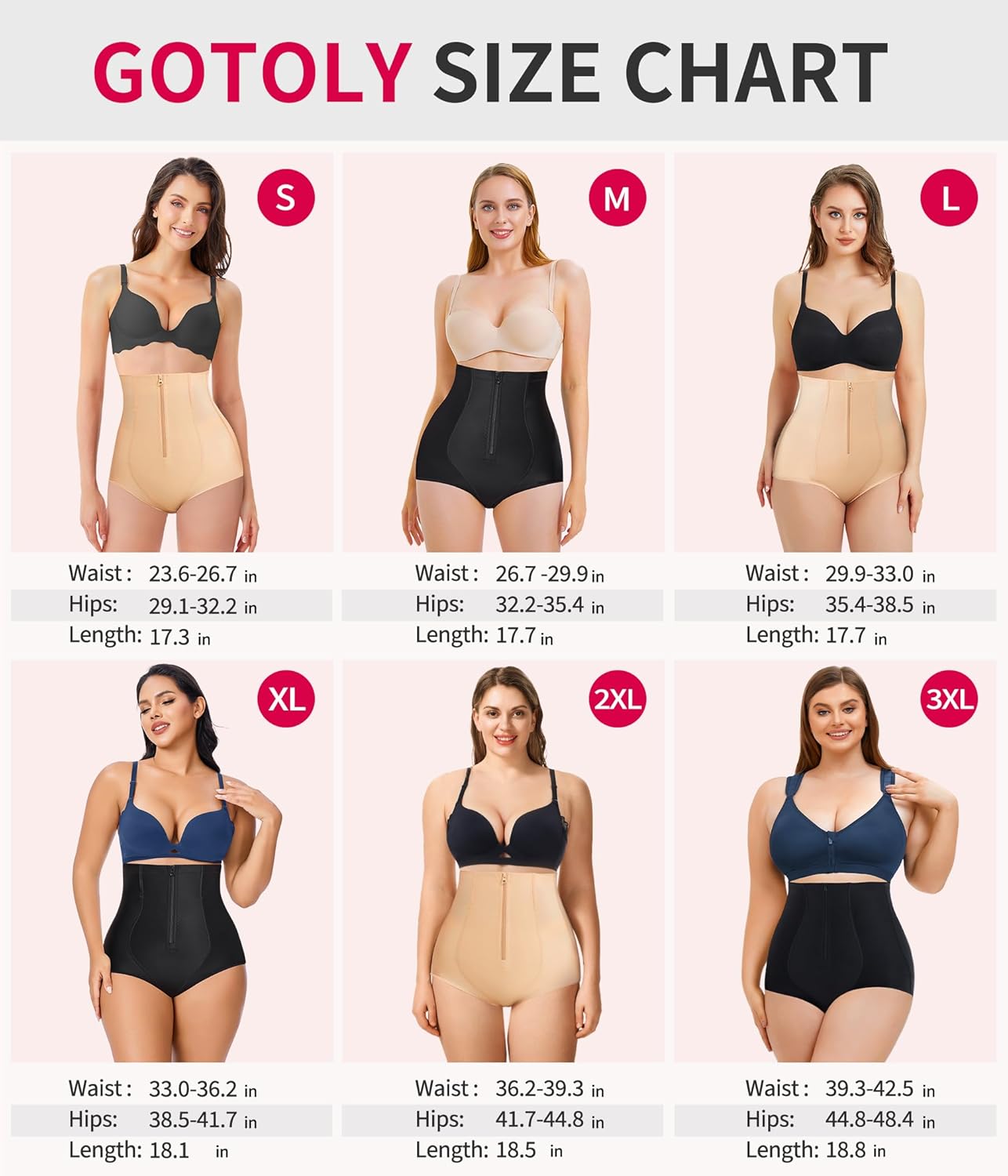 Hi-Waist Tummy Control Slim Smooth Panty Shapewear
