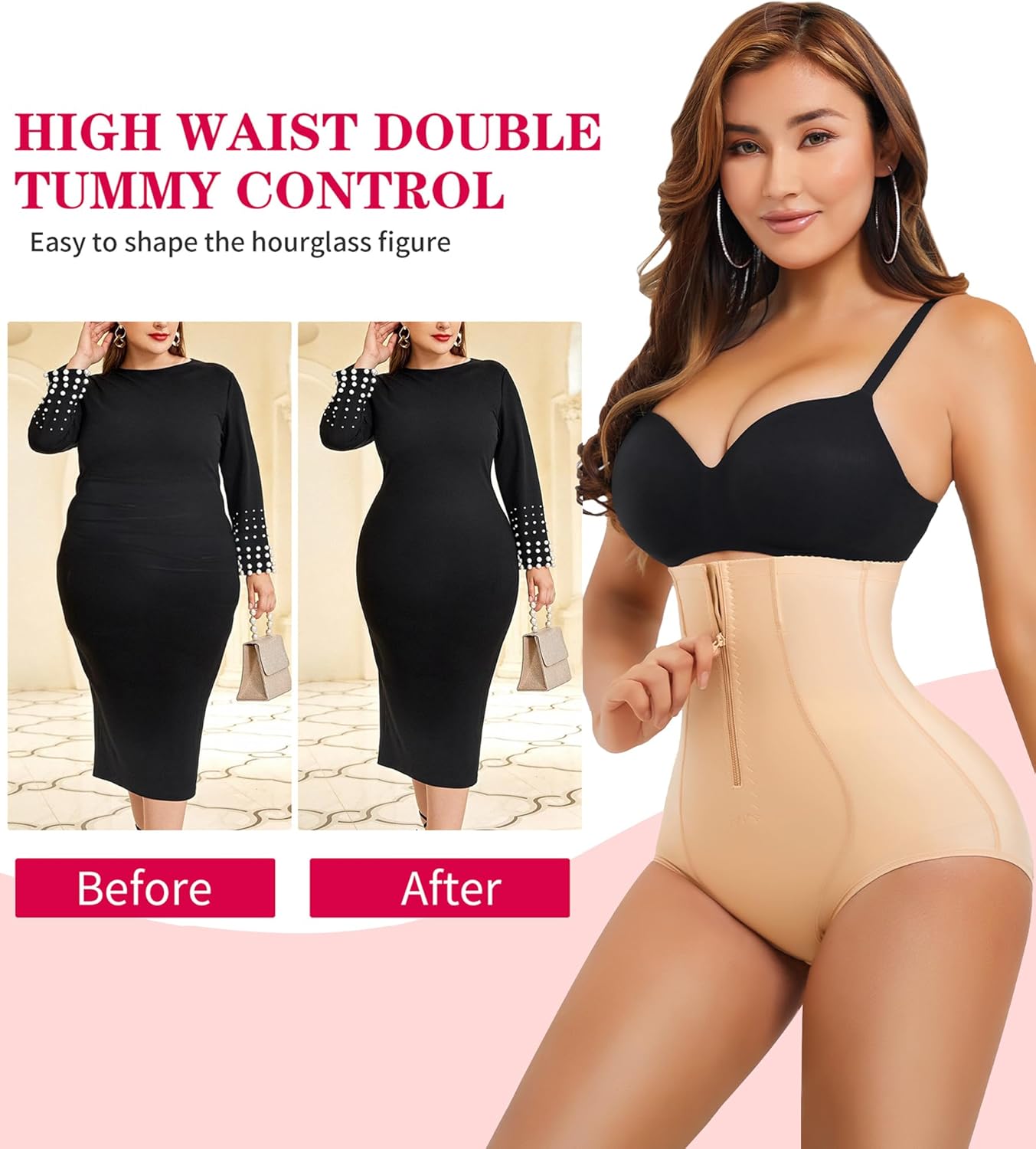 Hi-Waist Tummy Control Slim Smooth Panty Shapewear