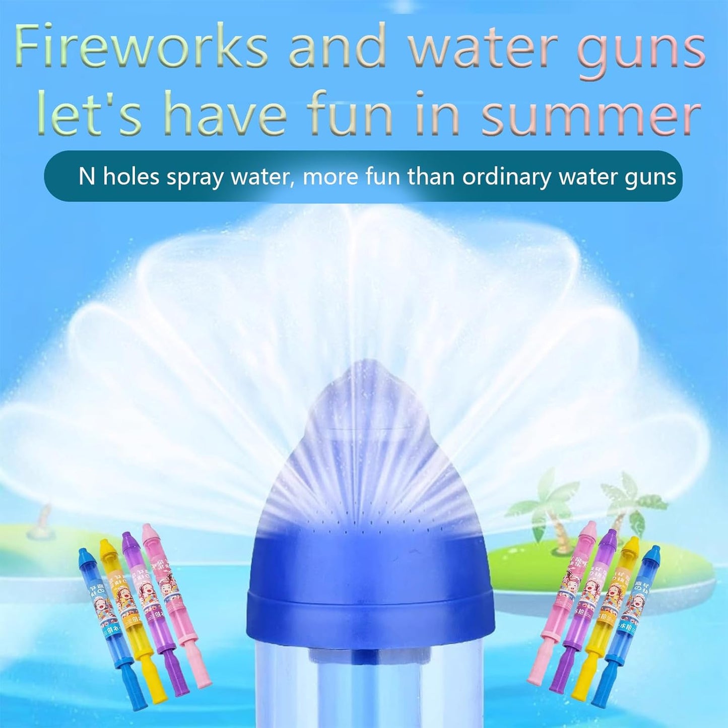 Romantic Fireworks Style Water Spray Toys