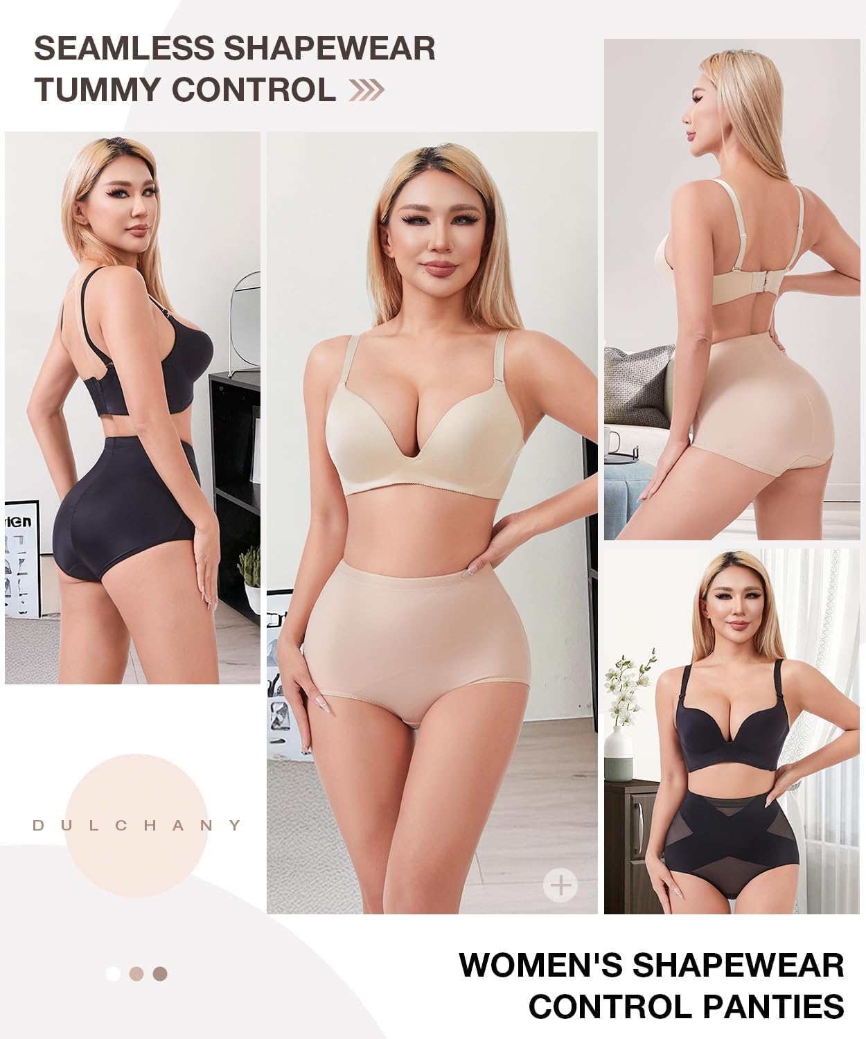 Tummy Control Shapewear Panties for Women Body Shaper Underwear Girdle Panty
