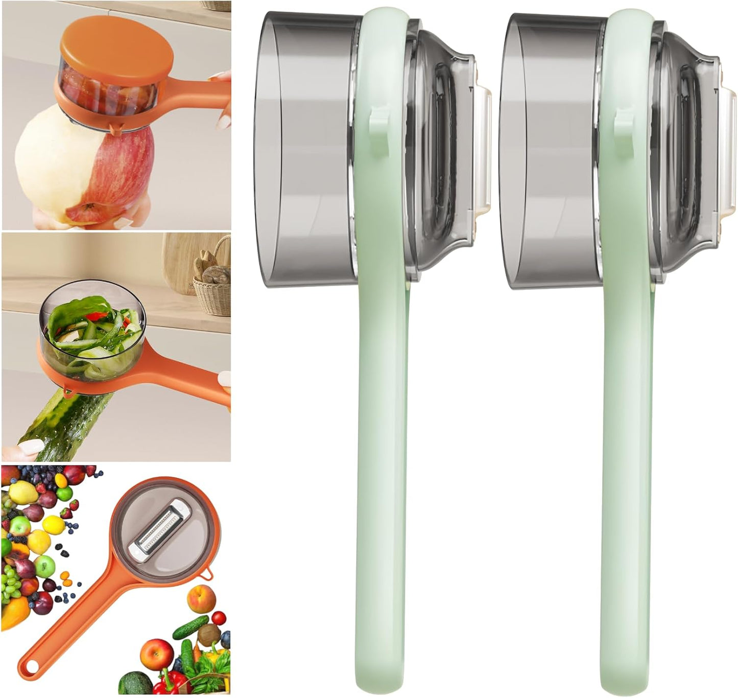 Fruit And Vegetable Peeler With Container