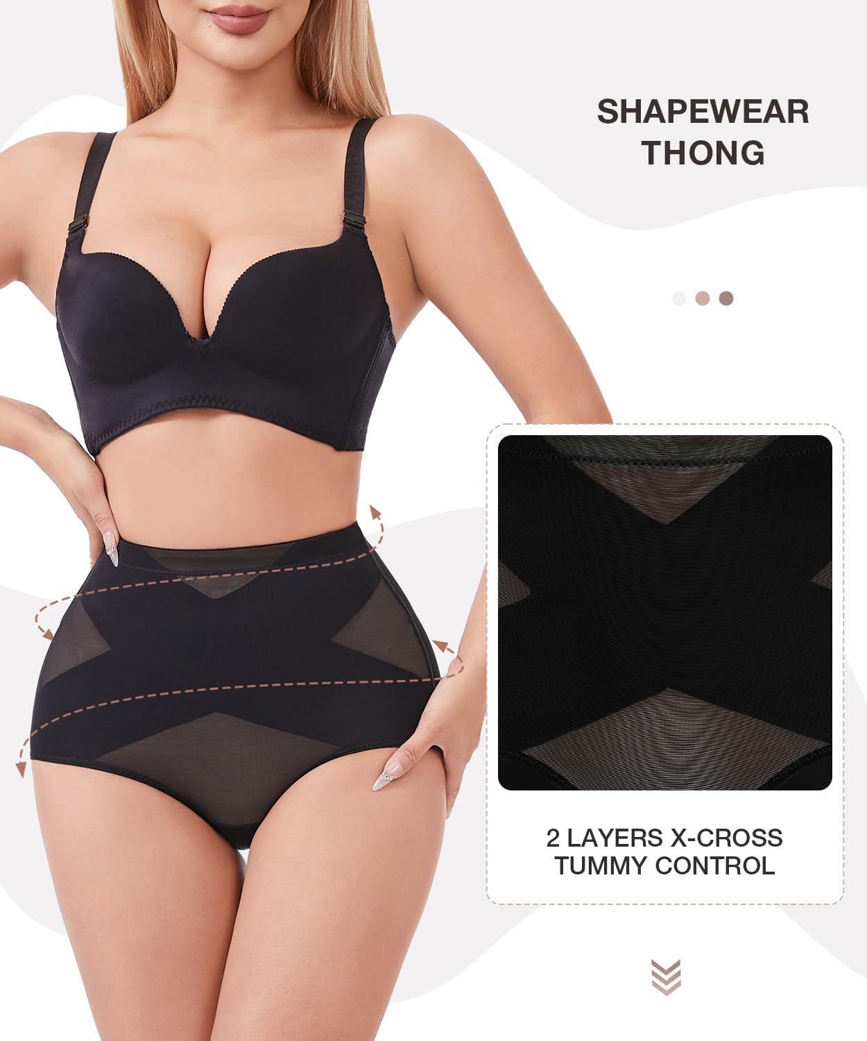 Tummy Control Shapewear Panties for Women Body Shaper Underwear Girdle Panty
