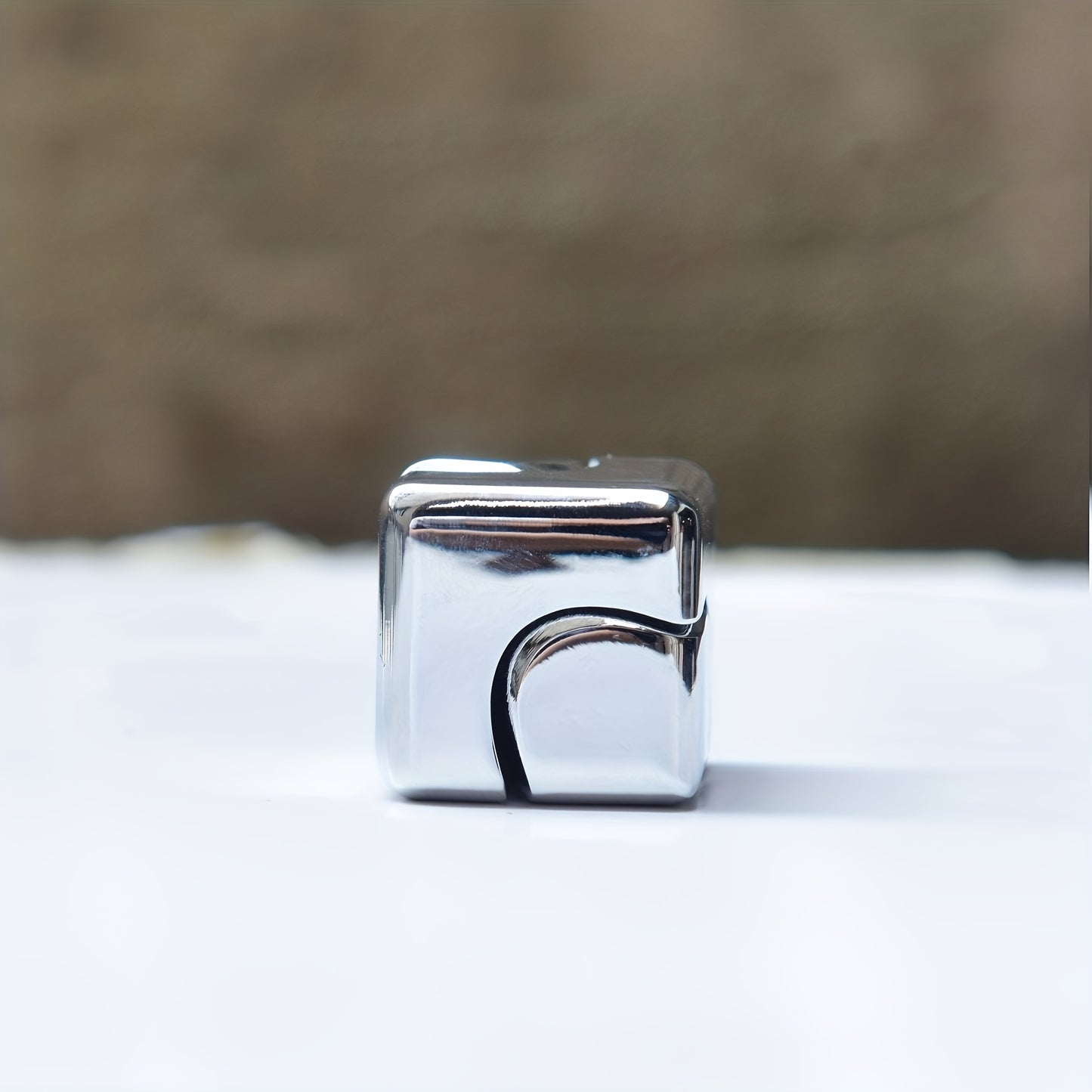 Premium Alloy Metal Fidget Spinner - Rainbow Square Cube
