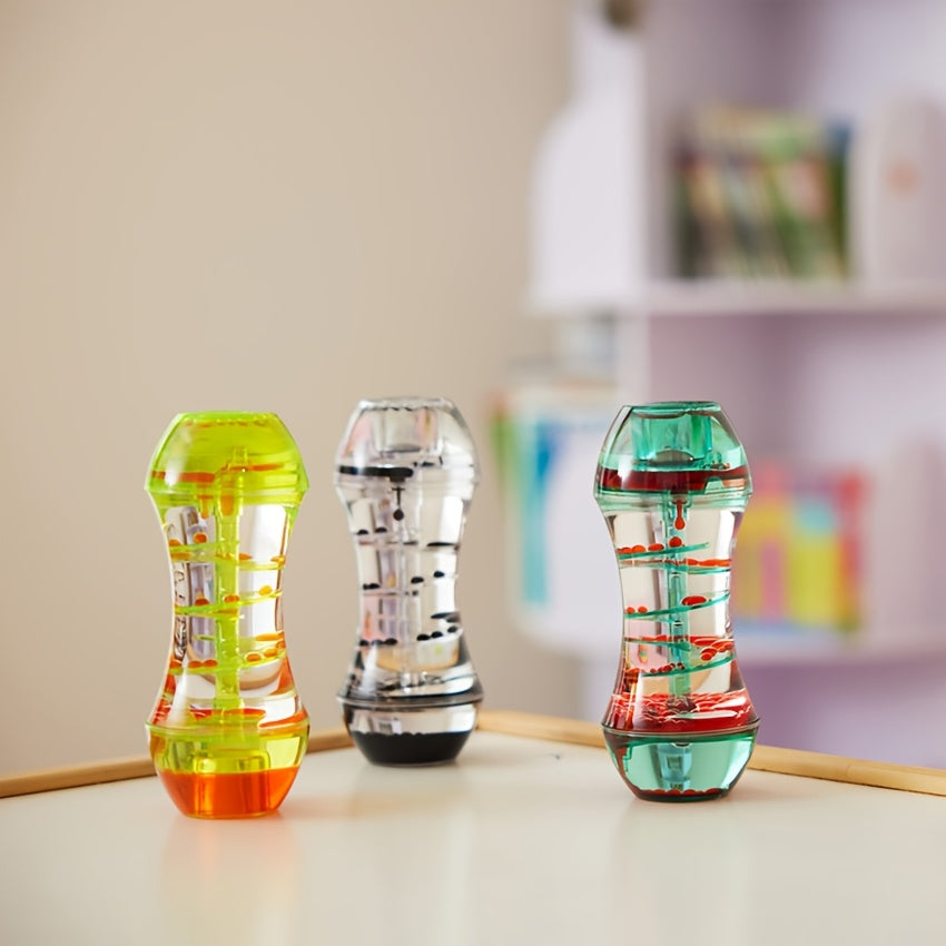 2D Flat, 1pc Creative Colorful Gourd-Shaped Slide Oil Drop Relax Toy