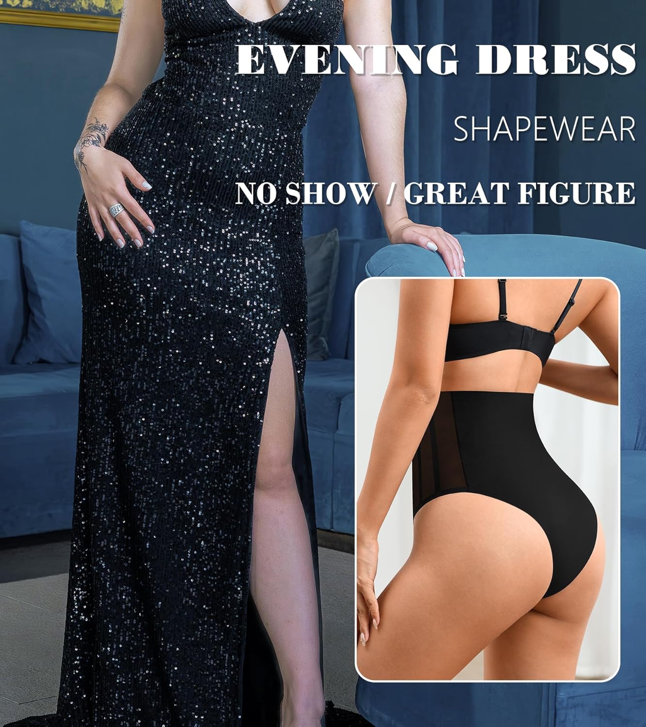 Shapewear for Women High Waisted Tummy Control Bikini Underwear