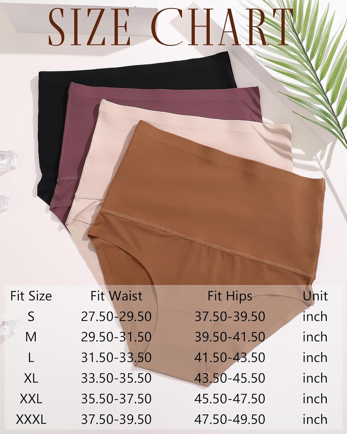 Tummy Control Underwear for Women High Waisted Briefs Seamless