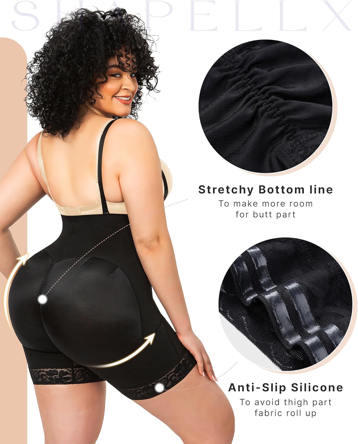 Tummy Control Plus Size Postpartum Body Shapewear Butt Lifting Bodysuit