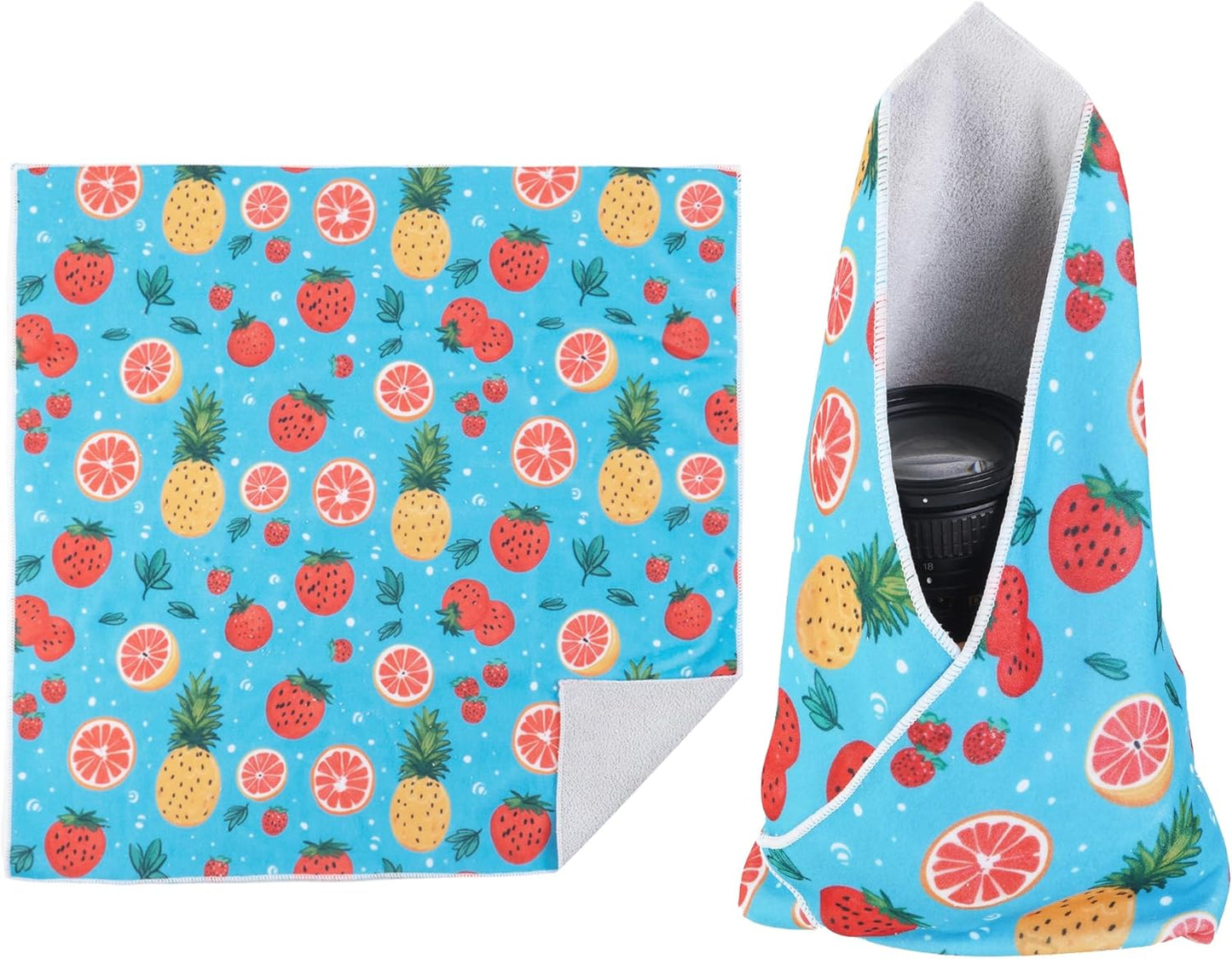 Self-Adhesive Magic Cloth Makeup Bag, Portable Protective Cosmetic Pouch, Camera Lens Wrap