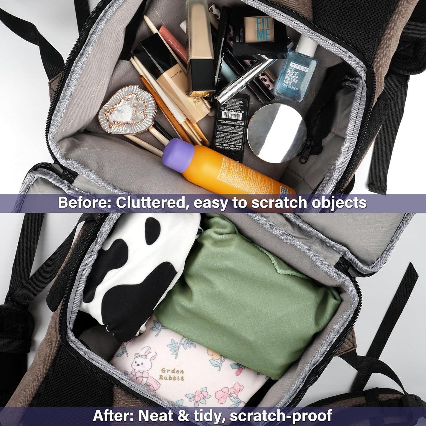 Self-Adhesive Magic Cloth Makeup Bag, Portable Protective Cosmetic Pouch, Camera Lens Wrap