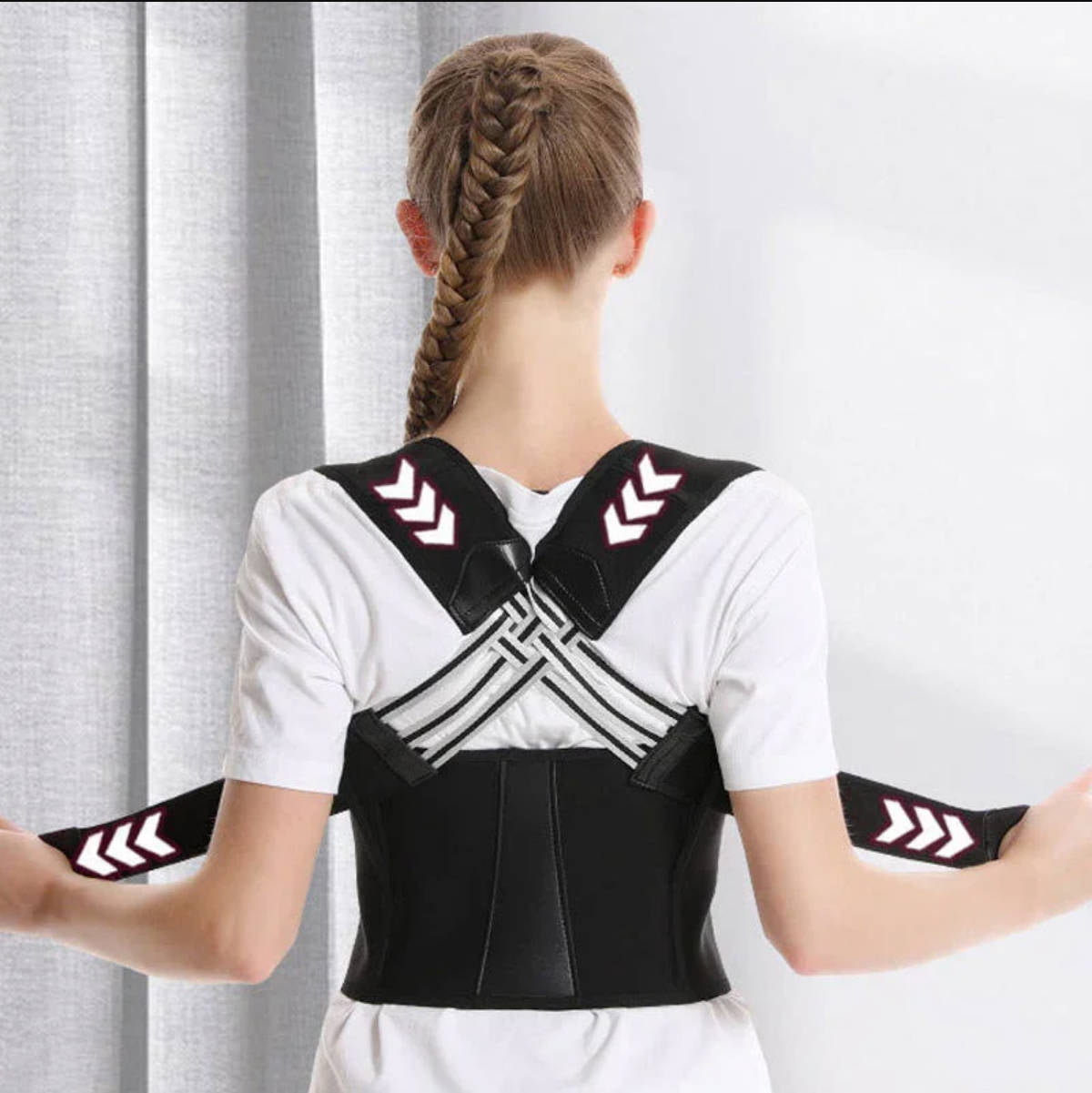 Posture Corrector-Back Brace Providing Pain Relief From Lumbar, Neck, Shoulder, And Back