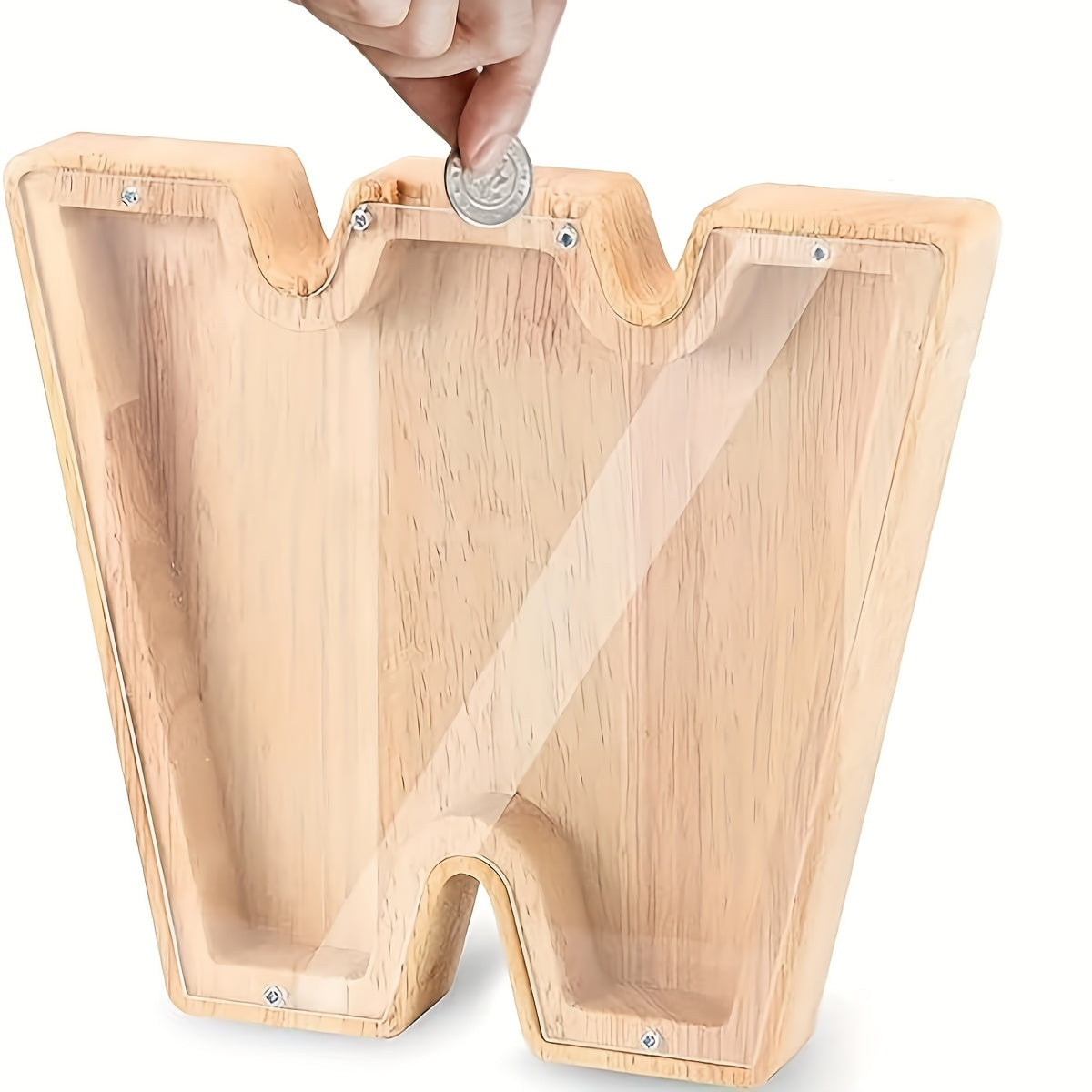 Wooden Letter Piggy Bank