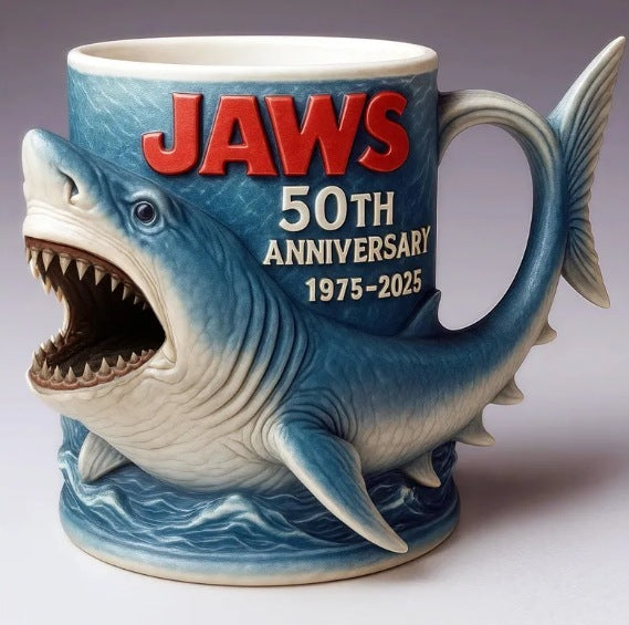 Jaws 50th Anniversary Shark Mug