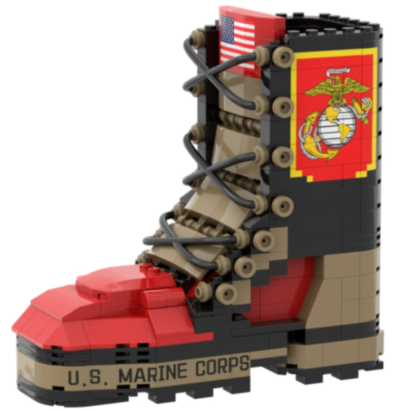 Creative Building Blocks Military Boots Building block Toys
