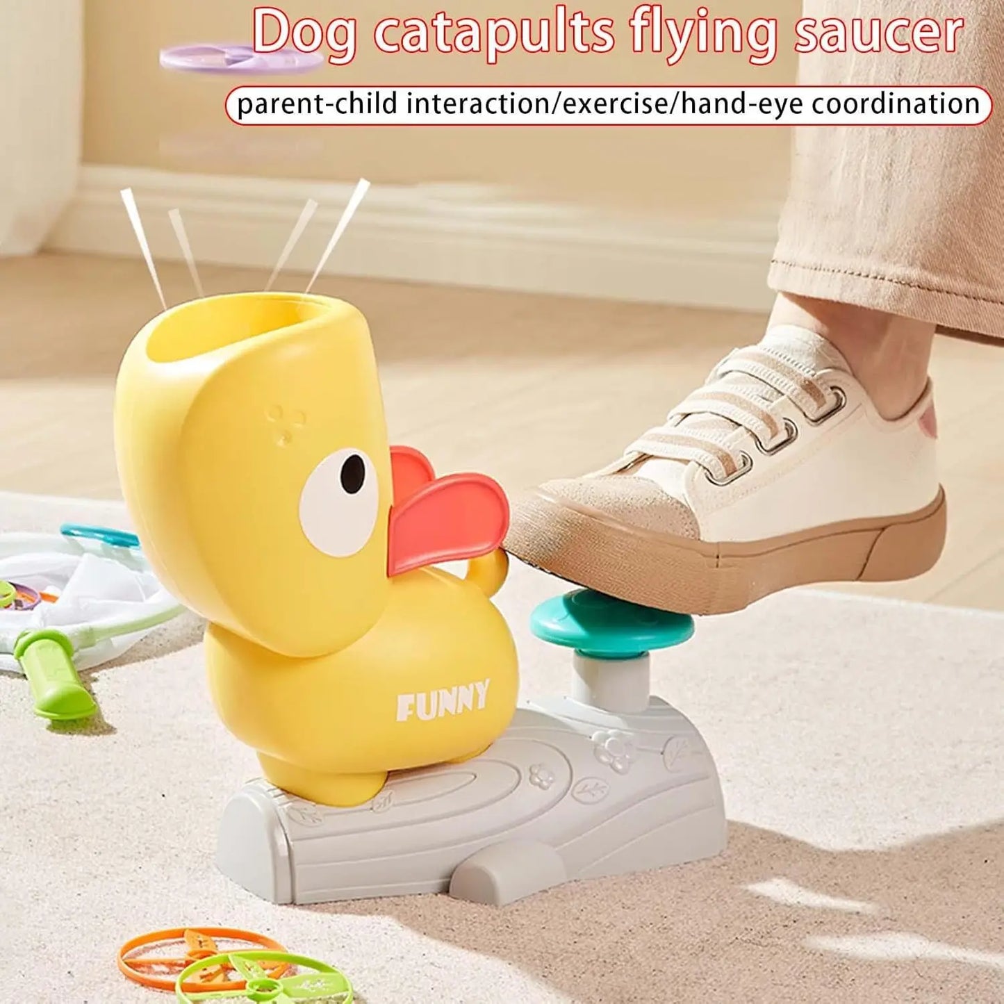Flying Saucer Playsset | Fun Flying Disc Launcher Toy