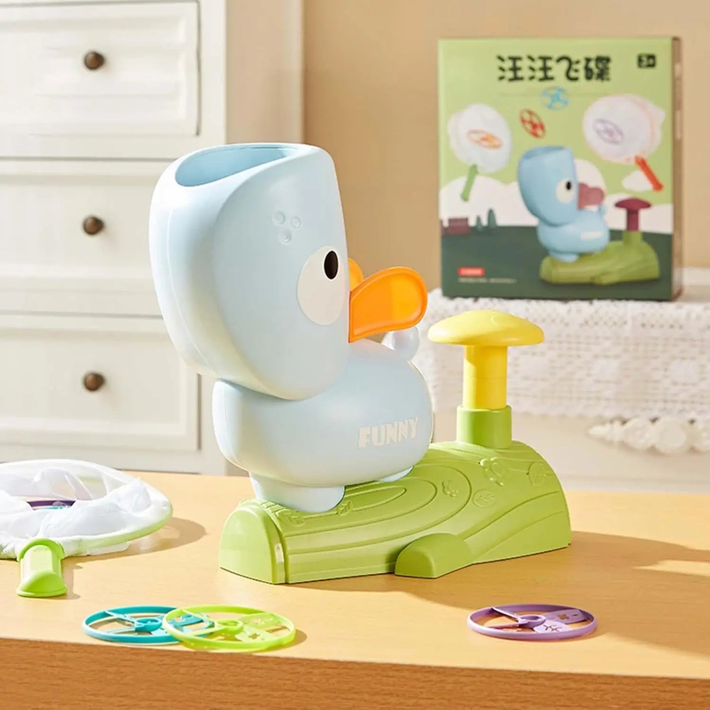 Flying Saucer Playsset | Fun Flying Disc Launcher Toy