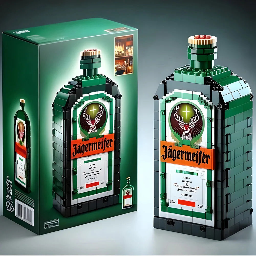 Creative Whiskey Bottle Building Blocks